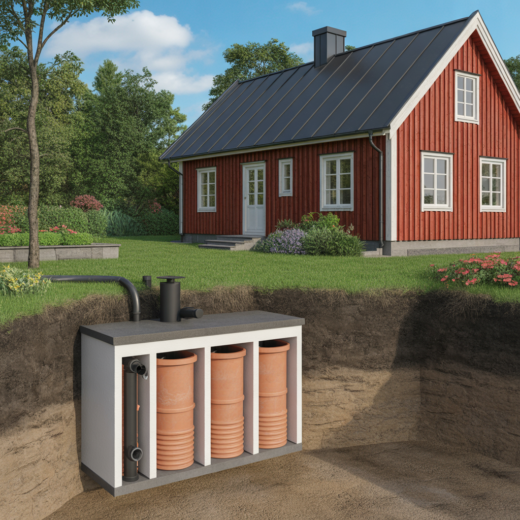 5.Vad ar skillnaden mellan en trekammarbrunn och en enskild avloppslosning